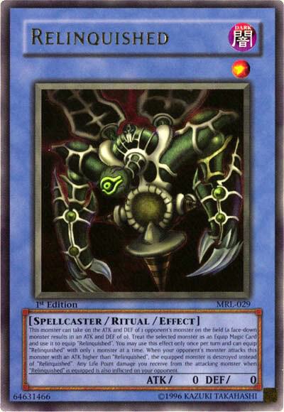 Relinquished - Magic Ruler YuGiOh trading card