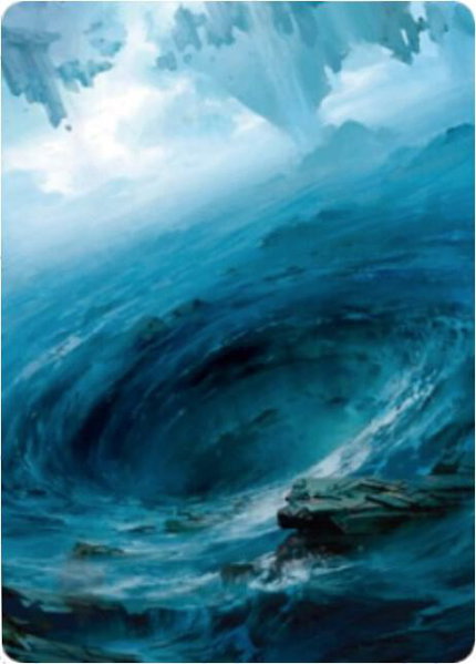 Island Art Card (12/81) - Art Series: Zendikar Rising Magic: The Gathering trading card