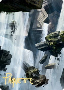 Island Art Card (10/81) (Gold-Stamped Signature) - Art Series: Zendikar Rising (ASZNR) #10 - Special Magic: The Gathering Trading Card