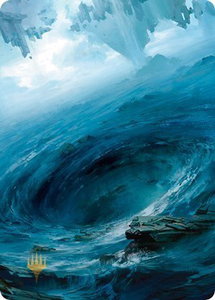 Island Art Card (12/81) (Gold-Stamped) - Art Series: Zendikar Rising (ASZNR) #12 - Special Magic: The Gathering Trading Card