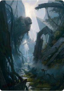 Swamp Art Card (14/81) - Art Series: Zendikar Rising (ASZNR) #14 - Special Magic: The Gathering Trading Card