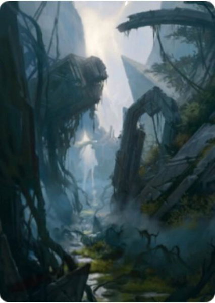 Swamp Art Card (14/81) - Art Series: Zendikar Rising Magic: The Gathering trading card