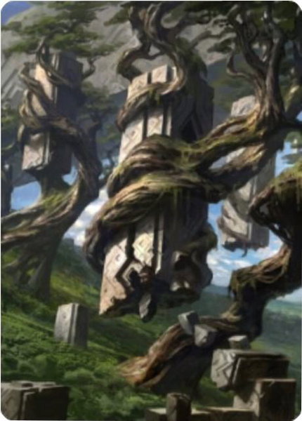 Forest Art Card (20/81) trading card from Art Series: Zendikar Rising Forest Art Card (20/81) - Art Series: Zendikar Rising Magic: The Gathering trading card