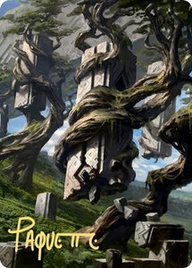 Forest Art Card (20/81) (Gold-Stamped Signature) - Art Series: Zendikar Rising (ASZNR) #20 - Special Magic: The Gathering Trading Card