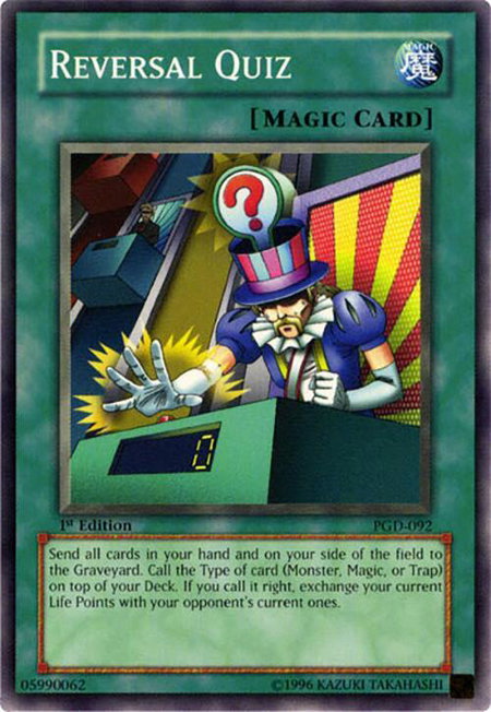 Reversal Quiz trading card from Pharaonic Guardian Reversal Quiz - Pharaonic Guardian YuGiOh trading card
