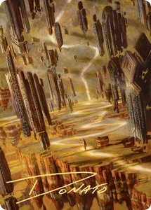 Brightclimb Pathway Art Card (Gold-Stamped Signature) - Art Series: Zendikar Rising (ASZNR) #23 - Special Magic: The Gathering Trading Card