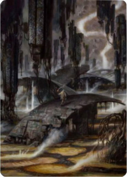 Grimclimb Pathway Art Card - Art Series: Zendikar Rising Magic: The Gathering trading card