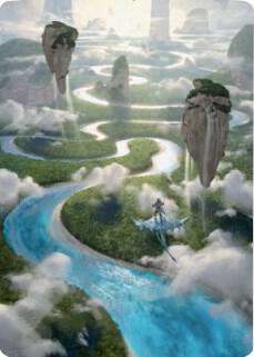 Clearwater Pathway Art Card trading card from Art Series: Zendikar Rising Clearwater Pathway Art Card - Art Series: Zendikar Rising Magic: The Gathering trading card