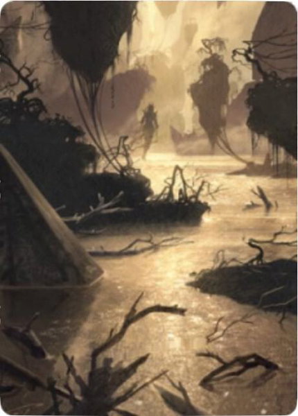 Murkwater Pathway Art Card trading card from Art Series: Zendikar Rising Murkwater Pathway Art Card - Art Series: Zendikar Rising Magic: The Gathering trading card