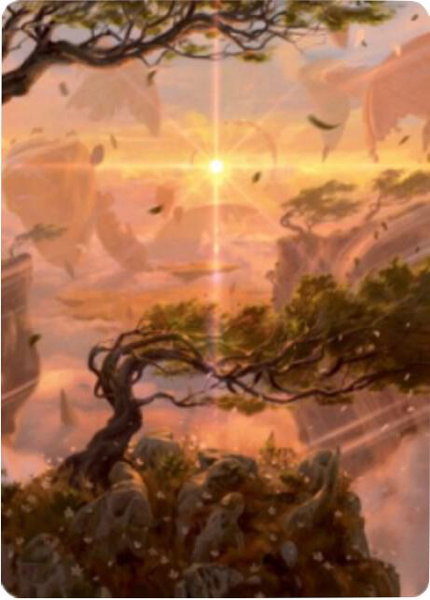 Windswept Heath Art Card - Art Series: Zendikar Rising Magic: The Gathering trading card