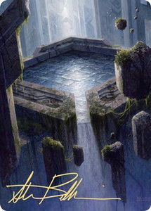 Morphic Pool Art Card (Gold-Stamped Signature) - Art Series: Zendikar Rising (ASZNR) #32 - Special Magic: The Gathering Trading Card