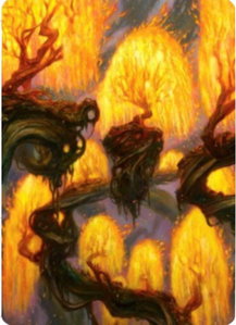 Grove of the Burnwillows Art Card - Art Series: Zendikar Rising (ASZNR) #34 - Special Magic: The Gathering Trading Card