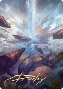 Prismatic Vista Art Card (Gold-Stamped Signature) - Art Series: Zendikar Rising (ASZNR) #35 - Special Magic: The Gathering Trading Card
