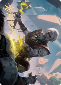 Expedition Healer Art Card (Gold-Stamped Signature) - Art Series: Zendikar Rising (ASZNR) #39 - Special Magic: The Gathering Trading Card