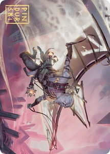 Kitesail Cleric Art Card (Gold-Stamped Signature) - Art Series: Zendikar Rising (ASZNR) #40 - Special Magic: The Gathering Trading Card