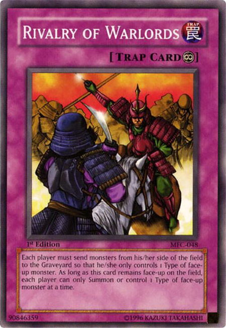Rivalry of Warlords - Magician's Force YuGiOh trading card