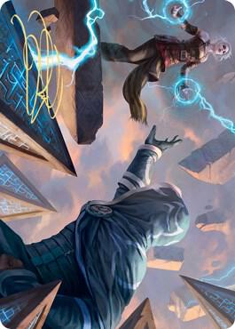Nahiri's Binding Art Card (Gold-Stamped Signature) - Art Series: Zendikar Rising Magic: The Gathering trading card