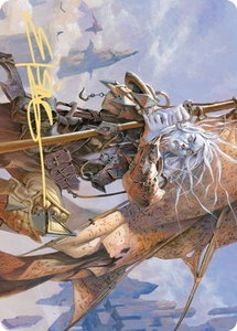 Sea Gate Banneret Art Card (Gold-Stamped Signature) - Art Series: Zendikar Rising (ASZNR) #43 - Special Magic: The Gathering Trading Card