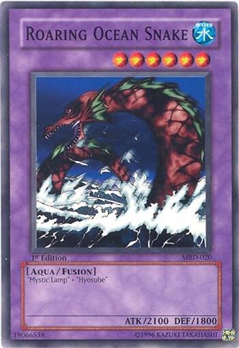 Roaring Ocean Snake - Metal Raiders YuGiOh trading card
