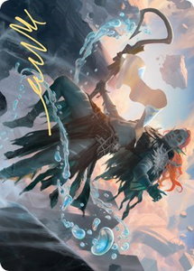 Expedition Diviner Art Card (Gold-Stamped Signature) - Art Series: Zendikar Rising (ASZNR) #47 - Special Magic: The Gathering Trading Card