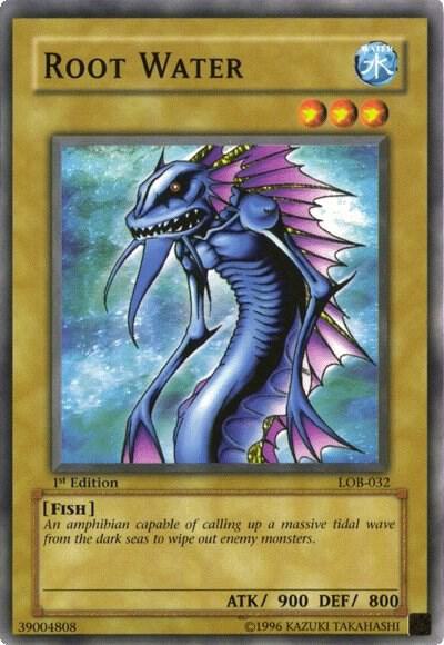 Root Water - The Legend of Blue Eyes White Dragon YuGiOh trading card