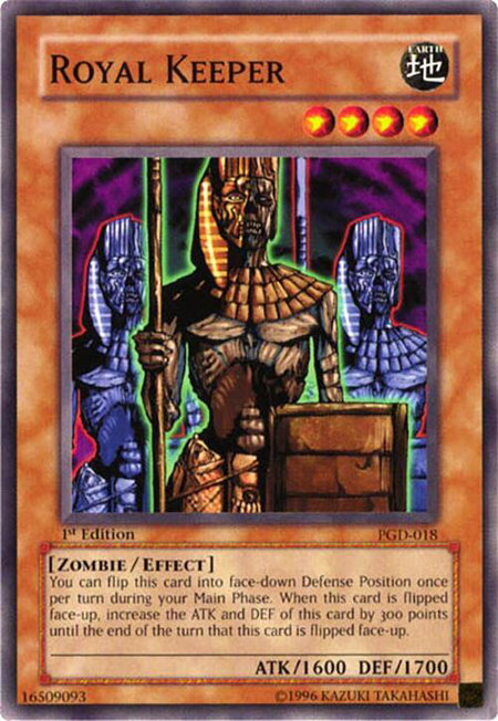 Royal Keeper trading card from Pharaonic Guardian Royal Keeper - Pharaonic Guardian YuGiOh trading card