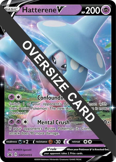 Hatterene V - SWSH055 - Jumbo Cards Pokémon trading card