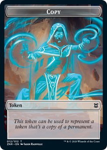 Copy // Drake Double-Sided Token - Zendikar Rising (ZNR) #12 // 5 - Token Magic: The Gathering Trading Card