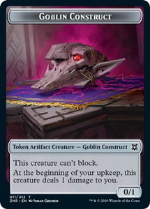 Goblin Construct // Kor Warrior Double-Sided Token - Zendikar Rising (ZNR) #11 // 4 - Token Magic: The Gathering Trading Card