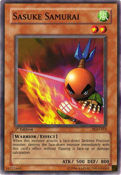Sasuke Samurai trading card from Pharaonic Guardian Sasuke Samurai - Pharaonic Guardian YuGiOh trading card