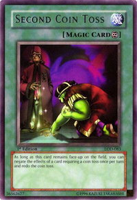 Second Coin Toss - Legacy of Darkness (LOD) #LOD-083 - Rare YuGiOh Trading Card