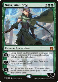 Nissa, Vital Force - Promo Pack: Zendikar Rising (PPZNR) #163p - Mythic Magic: The Gathering Trading Card