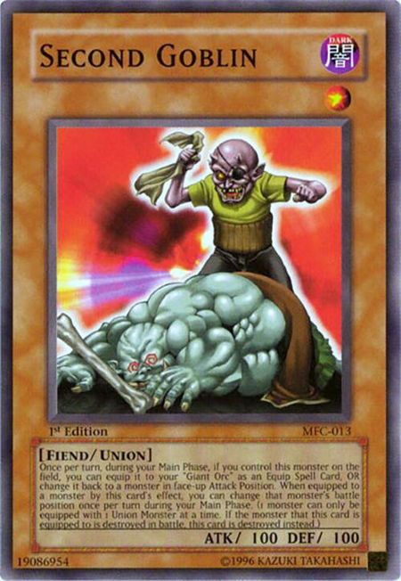 Second Goblin - Magician's Force YuGiOh trading card