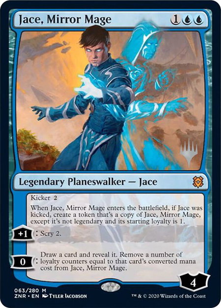 Jace, Mirror Mage - Promo Pack: Zendikar Rising Magic: The Gathering trading card