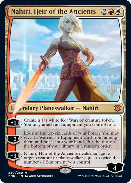Nahiri, Heir of the Ancients - Promo Pack: Zendikar Rising Magic: The Gathering trading card