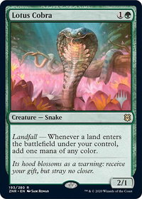 Lotus Cobra - Promo Pack: Zendikar Rising (PPZNR) #193p - Mythic Magic: The Gathering Trading Card