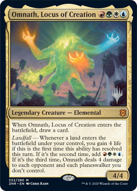 Omnath, Locus of Creation - Promo Pack: Zendikar Rising Magic: The Gathering trading card