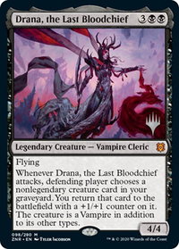Drana, the Last Bloodchief - Promo Pack: Zendikar Rising (PPZNR) #98p - Mythic Magic: The Gathering Trading Card
