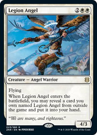Legion Angel - Promo Pack: Zendikar Rising (PPZNR) #23p - Rare Magic: The Gathering Trading Card