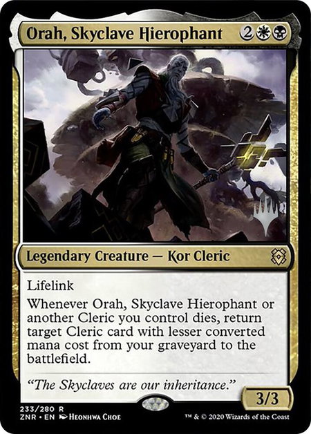 Orah, Skyclave Hierophant - Promo Pack: Zendikar Rising Magic: The Gathering trading card