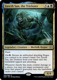 Zareth San, the Trickster - Promo Pack: Zendikar Rising (PPZNR) #242p - Rare Magic: The Gathering Trading Card