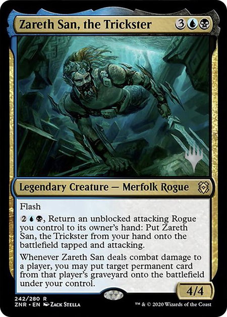 Zareth San, the Trickster - Promo Pack: Zendikar Rising Magic: The Gathering trading card