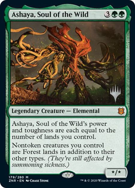 Ashaya, Soul of the Wild - Promo Pack: Zendikar Rising Magic: The Gathering trading card