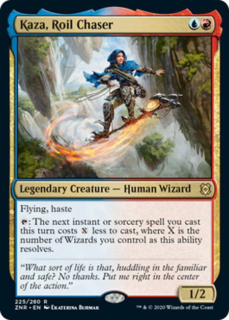 Kaza, Roil Chaser - Promo Pack: Zendikar Rising Magic: The Gathering trading card
