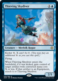 Thieving Skydiver - Promo Pack: Zendikar Rising (PPZNR) #85p - Rare Magic: The Gathering Trading Card