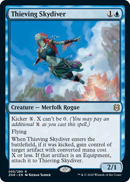 Thieving Skydiver - Promo Pack: Zendikar Rising Magic: The Gathering trading card