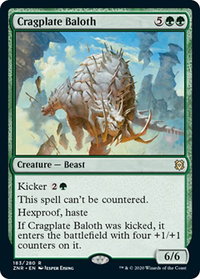 Cragplate Baloth - Promo Pack: Zendikar Rising (PPZNR) #183p - Rare Magic: The Gathering Trading Card