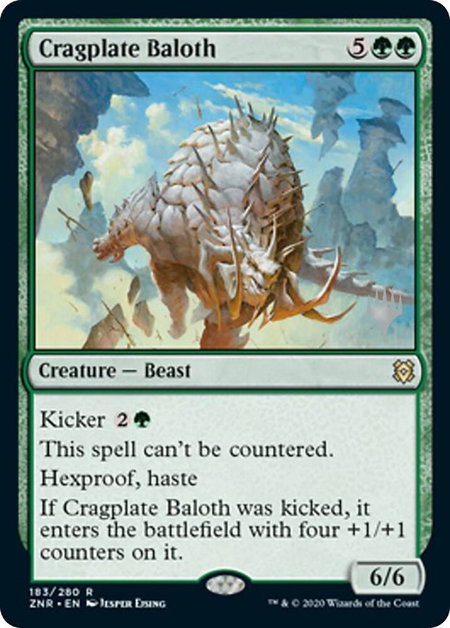 Cragplate Baloth - Promo Pack: Zendikar Rising Magic: The Gathering trading card