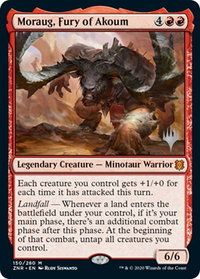 Moraug, Fury of Akoum - Promo Pack: Zendikar Rising (PPZNR) #150p - Mythic Magic: The Gathering Trading Card