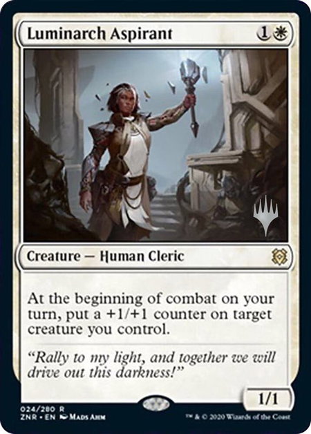 Luminarch Aspirant - Promo Pack: Zendikar Rising Magic: The Gathering trading card